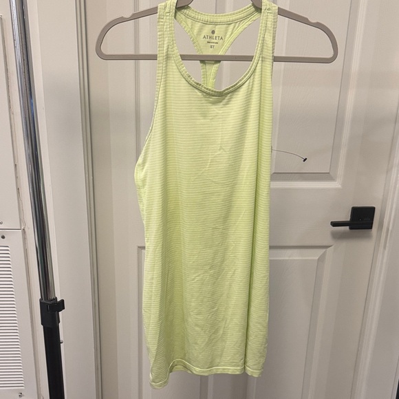 Athleta Tops - Athleta Neon Lime Racerback Performance Tank
